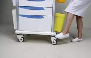 Manufacturers Customized Cheap ABS Medical Trolley Hospital Nursing Cart Durable Anesthesia Trolley Medicine Cart