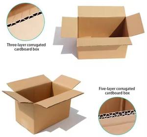 กล่องกระดาษลูกฟูกสำหรับจัดส่งสินค้าแบบกำหนดเอง ผลิตจากวัสดุรีไซเคิล พร้อมลายนูนโลโก้ตามสั่ง พิมพ์ลายสำหรับบรรจุภัณฑ์ขนส่ง - Product Image 6