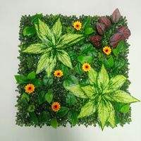 Fournisseur de plantes artificielles, murs végétaux artificiels pour l'extérieur et l'intérieur, gazon artificiel 50*50cm pour la décoration murale végétale, vente en gros