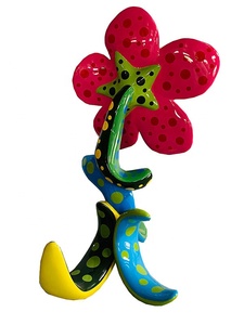 Fournisseur d'usine, sculpture de fleurs géante en fibre de verre personnalisée, colorée, pour décoration de Noël en intérieur/extérieur - Product Image 4