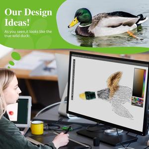 Sıcak satış ördek şekli Squeaky köpek oyuncak yavru yeşilbaş ördek orta küçük köpekler için dolması köpek oyuncaklar - Product Image 6