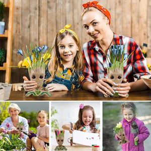 Offre Spéciale moderne PVC Groot <span class=keywords><strong>Pot</strong></span> de <span class=keywords><strong>fleur</strong></span> ornements jardinière promotionnelle pour les enfants de Noël pour la maison et la pépinière plantation - Product Image 2