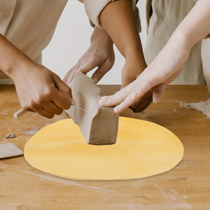 라운드 클레이 휠 박쥐 도자기 배트메이트 도자기 던지기 천 12 인치 재사용 가능한 도자기 기계 메이트 도자기 보조 도구 - Product Image 1