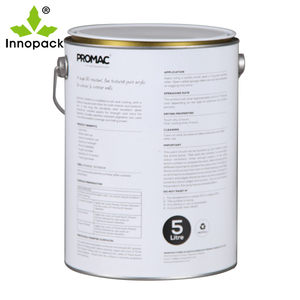 Boîte en métal de 1 gallon, 4 L, 5 L, avec couvercle à pression. - Product Image 4