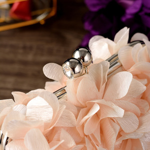 Sac à main de soirée en soie de haute qualité à 8 couleurs pour femme, pochette de soirée classique et décontractée avec strass pour banquets d'affaires - Product Image 6