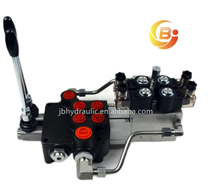 Válvula de Control Hidráulico Eléctrico Direccional Monobloque Junbao P80-2, 80Lpm, 315Bar, para Tractor y Maquinaria Agrícola, OEM - Product Image 2