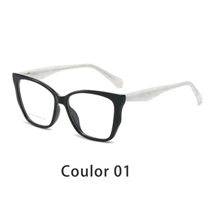 6351 Monturas Ópticas Retro de Ojo de Gato Extra Grandes al por Mayor para Mujer, Monturas de Gafas Graduadas de Moda con Diseño Tortoise, Logotipo Personalizado - Product Image 3