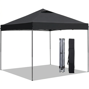 Tente de camping pliable robuste quatre saisons en polyester, structure à une chambre, sac de rangement, revêtement poudré - Product Image 1