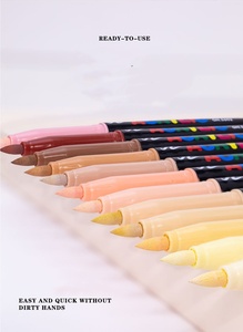 Rotulador de pintura acrílica suave en 24 colores, venta al por mayor, rotuladores de <span class=keywords><strong>tela</strong></span> con tiza, punta de pincel - Product Image 5