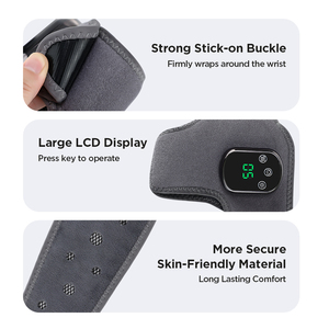 Masseur de cheville électrique sans fil rechargeable avec vibration et chaleur, ceinture de massage pour les pieds avec compresse chaude - Product Image 6