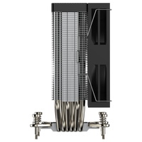 COOLLEO A61AMD untuk AM4/AM5 Desktop Heatsink 6 Heat Pipes CPU Air Cooler Fluid Bearing Garansi 3 Tahun TDP Tinggi 240W untuk Komputer