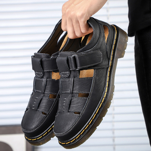 Sandalias de Cuero para Hombre 2025, Duraderas, Antideslizantes, Casuales, para Senderismo y Actividades al Aire Libre, Resistentes al Sol, Dropshipping - Product Image 6
