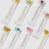 Sachets d'emballage alimentaire personnalisés avec logo imprimé, mini-sachets de miel en plastique thermoscellables avec encoches de déchirement pour liquides