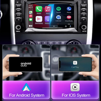 Radio Mobil Layar Sentuh 7" 2 Din untuk Mercedes Benz B200 Class Sprinter Vito dengan CarPlay Android Auto Mirror Link GPS Nav WiFi