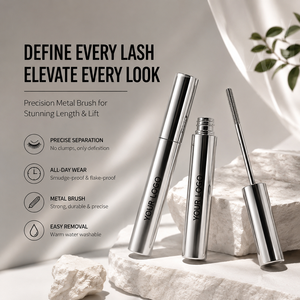 <span class=keywords><strong>Mascara</strong></span> en tube <span class=keywords><strong>à</strong></span> marque privée avec applicateur métallique lavable de 0,5 mm, anti-bavures, volume et allongement, <span class=keywords><strong>démaquillage</strong></span> <span class=keywords><strong>à</strong></span> <span class=keywords><strong>l</strong></span>'<span class=keywords><strong>eau</strong></span> chaude - Product Image 4