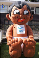 Prix bon marché personnalisé 3m de haut ballon gonflable pour bébé modèle de poupée Holland