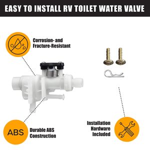 Valve d'eau pour toilettes AOHONG RV 31113, pièce de rechange pour la série Thetford Bravura, matériau ABS - Product Image 3
