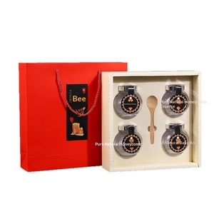 Boîtes cadeaux de miel de qualité supérieure avec logo personnalisé, ensembles d'emballages vides élégants à vendre - Product Image 5