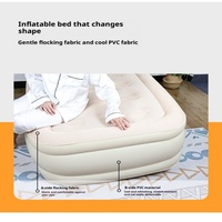 Matelas gonflable à 40 trous, hauteur 25 cm, tapis de couchage pour le camping en plein air, tapis de couchage au sol, lit gonflable portable