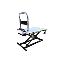 Nouveau chariot pliant électrique hydraulique à plateau plat en acier inoxydable NO BXG-300-68 avec table 75x100CM 300KG OEM pour usage multi-industriel