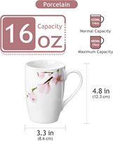 Tasse en céramique à poignée de couleur fleur avec couvercle tasse cadeau en céramique, sublimation à la main tasse à café en céramique personnalisée mignonne