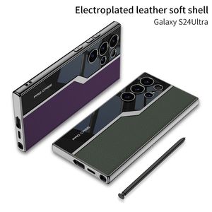 Ultra-Mỏng Electroplated Racing Thiết Kế Da Trường Hợp Điện Thoại Đối Với Samsung S24 Siêu Và S24 Cộng Với Bảo Vệ Điện Thoại Di Động Bìa - Product Image 4