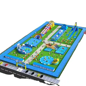 Parque Acuático inflable para exteriores, equipo de juegos de agua personalizado, precio en venta