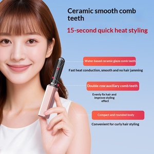 Mini fer à lisser sans fil portable à chargement sans fil, nouveau modèle, ne détient pas les cheveux, pour usage domestique, vente en gros - Product Image 5
