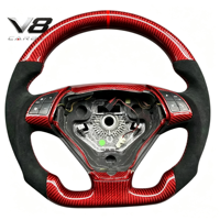 Volant sport personnalisé en fibre de carbone véritable V8carbon pour Bravo Doblo Fiorino Punto Linea Qubo 199 198, pièces automobiles, modification, course
