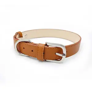 Accessori per animali domestici collana di sicurezza regolabile durevole di nuovo stile Set di collare e guinzaglio per cani in pelle PU solida