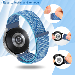 Bracelet de montre en nylon à libération rapide de 16 mm pour hommes et femmes, bracelet de remplacement en nylon Solo Loop réglable de 16 mm - Product Image 4