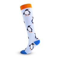 Chaussettes de Compression Personnalisées pour Hommes 15-20 Mmhg Chaussettes de Sport à Haute Compression pour Mollet et Genou à Haute Élastique