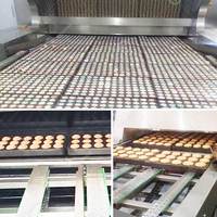 Nouvelle ligne de fours à gaz industriels automatiques en acier inoxydable pour boulangerie, four à tunnel continu, haute productivité, grande capacité