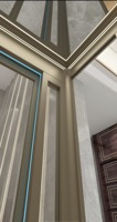 Ascenseur de villa moderne à traction sans engrenages avec revêtement de sol en acier inoxydable et PVC