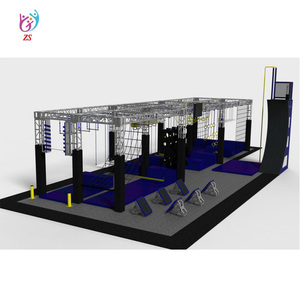 Équipement de <span class=keywords><strong>course</strong></span> d'obstacle d'intérieur, parc avec fosse à mousse et <span class=keywords><strong>course</strong></span> ninja - Product Image 3