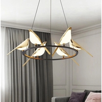 Lampe LED suspendue pour salon, Table à manger, luminaire de décoration d'intérieur, style nordique, Simple, pour chambre à coucher