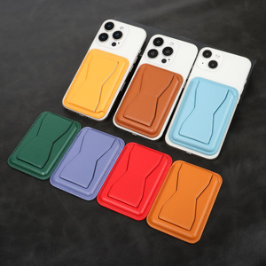 Sac de cartes pliant pour téléphone portable Double rangée de supports magnétiques Clip de carte de bureau paresseux Insertion de carte de couleur en forme de papillon - Product Image 4