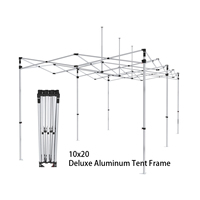 Tente de réception publicitaire 10x20 personnalisée à prix d'usine, chapiteau d'extérieur pour événements avec cadre pliable en aluminium 3x6
