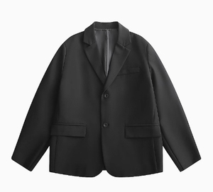 Fashion Straight Blazers With Shoulder Pads Retro <strong>Long</strong> Sleeve <strong>for</strong> <strong>Men</strong> Casual Unisex <strong>Long</strong> Sleeve <strong>Coat</strong> Clothing - Product Image 3