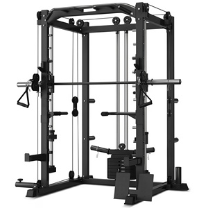Vente directe usine : Smith Machine Power Cage Power Rack avec Smith & Cable Machine en Fer et Métal - Product Image 1