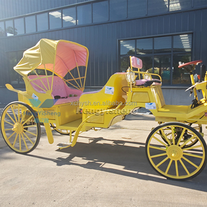 Carro eléctrico sin caballos amarillo de cuatro ruedas para turismo New Energy Transporte especial - Product Image 3