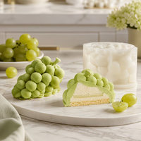 Moule à gâteau mousse et moule à crème glacée en silicone en forme de raisin, personnalisable et réutilisable, pour DIY - Outil de pâtisserie en gros