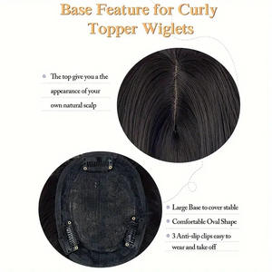 Europe et Amérique Fashion Style 55Cm Mat Haute Température Fil Cheveux Humains Toupet <span class=keywords><strong>Perruque</strong></span> pour Femmes Cheveux Amincissants - Product Image 3