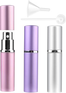 Empty Refill Transparent Aluminum Glass <b>Perfume</b> Decant Spray Bottle Travel <b>Atomizer</b> Pump Sprayer Spray Screen Printing 100pcs - Product Image 2