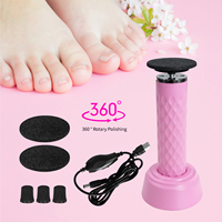 Appareil de Pédicure Électrique Portable Rechargeable pour l'Élimination des Callosités et Peaux Mortes, Ponceuse et Polisseuse