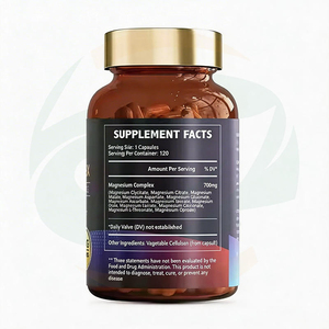 Cápsulas de Magnesio Complejo 12 en 1 para Adultos, 700 mg, de Alta Calidad, Disponibles en Stock, Píldoras Herbales de Magnesio Múltiple para Energía y Apoyo al Sueño - Product Image 3