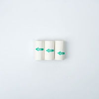 Papier thermique autocollant continu Luck Jingle, blanc et couleur, surface à base d'huile pour mini-imprimante, rouleau de papier personnalisé
