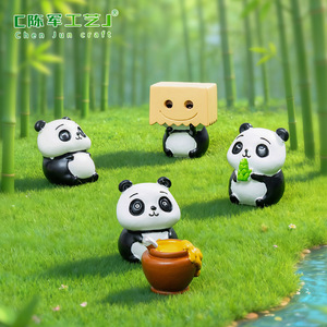 Nuova <span class=keywords><strong>serie</strong></span> Red <span class=keywords><strong>Panda</strong></span> di Weijs: accessori per micro-paesaggistica fai-da-te, <span class=keywords><strong>panda</strong></span> dispettosi e carini che mangiano bambole. - Product Image 2