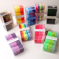 32 pièces/boîte, attaches pour cheveux épaisses sans couture de 4 cm, haute élasticité, accessoires pour cheveux d'enfants, attaches pour queue de cheval pour filles