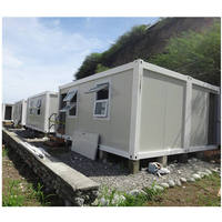 Kit fabriqué de bungalow de cabine portable de petite plage modulaire préfabriqué abrite une maison en conteneur